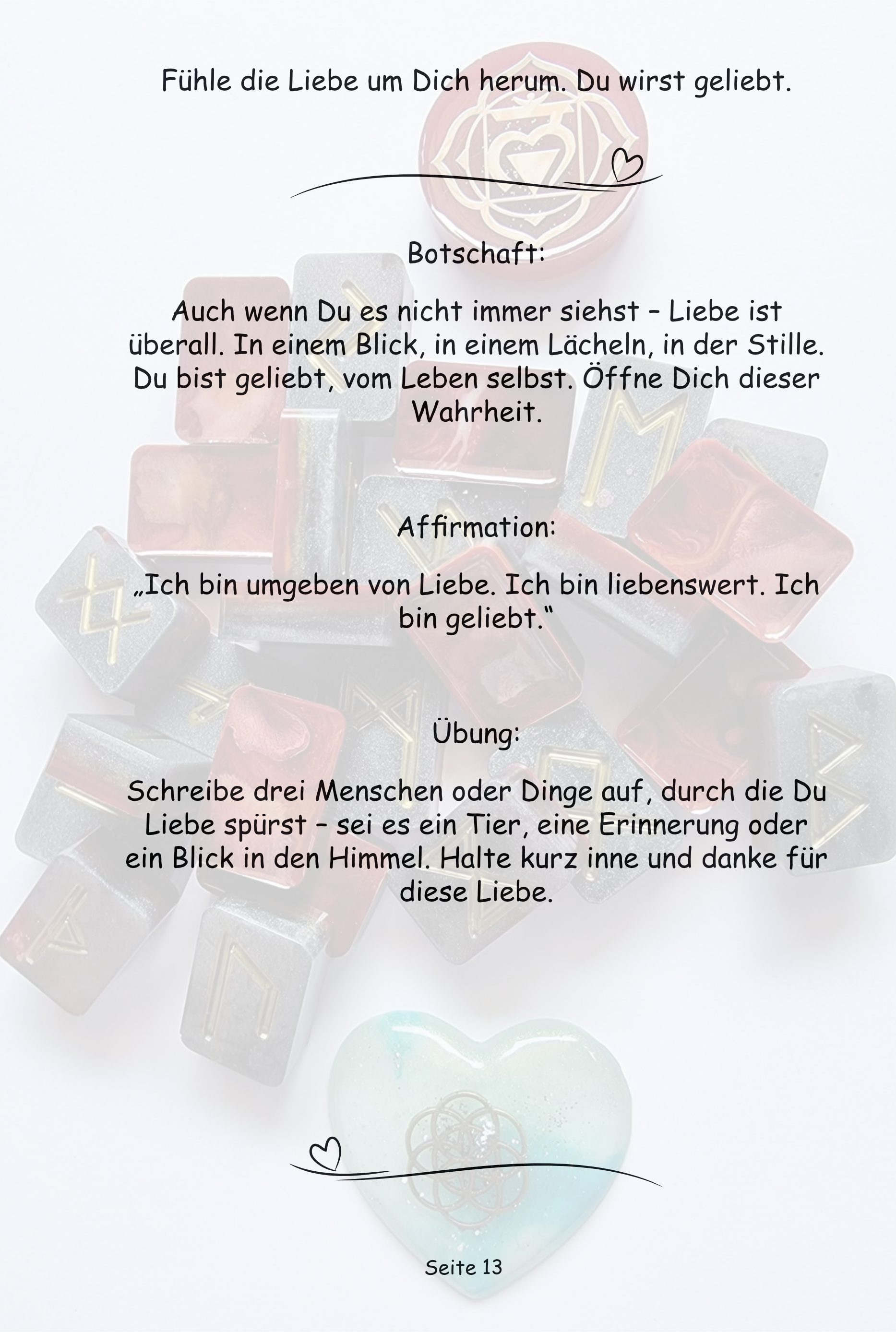 Your heart wants to tell you today: 40 spiritual heart messages with affirmations and exercises